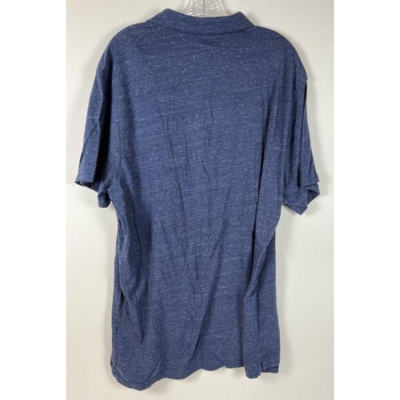 Old Navy Mens Golf Shirt Short Sleeve Navy Heathered Soft Washed NWOT - Picture 6 of 11